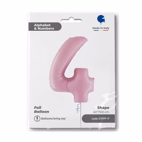Sifferballonger Folie Pastellrosa 100cm