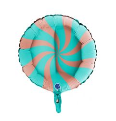Folieballong Swirly Rose Gold-Tiffany 45cm