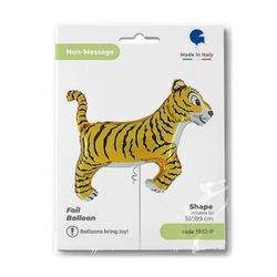 Folieballong Tiger Orange 89cm