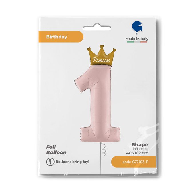Folieballong Siffra My 1st Birthday Princess 100cm