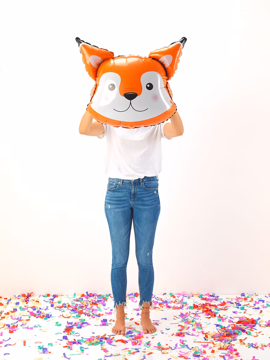 Folieballong Fox Head 69cm