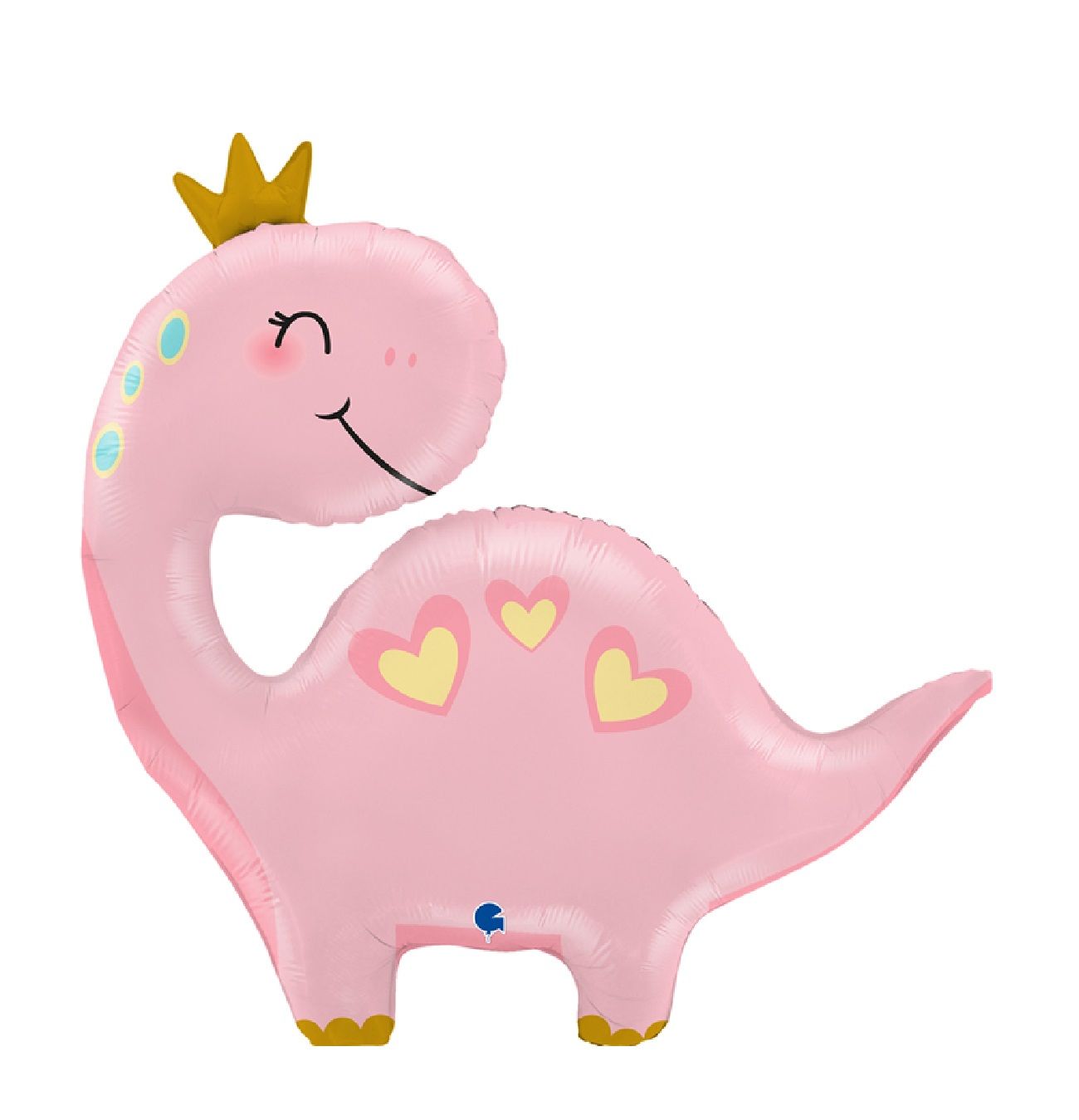 Folieballong Dino Rosa 71cm