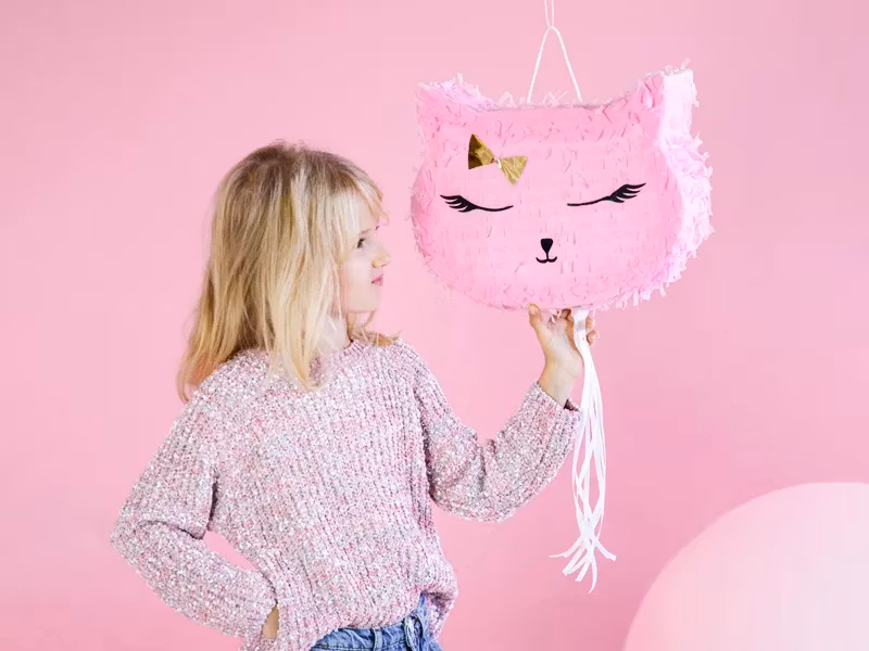 Pinata Katt Rosa