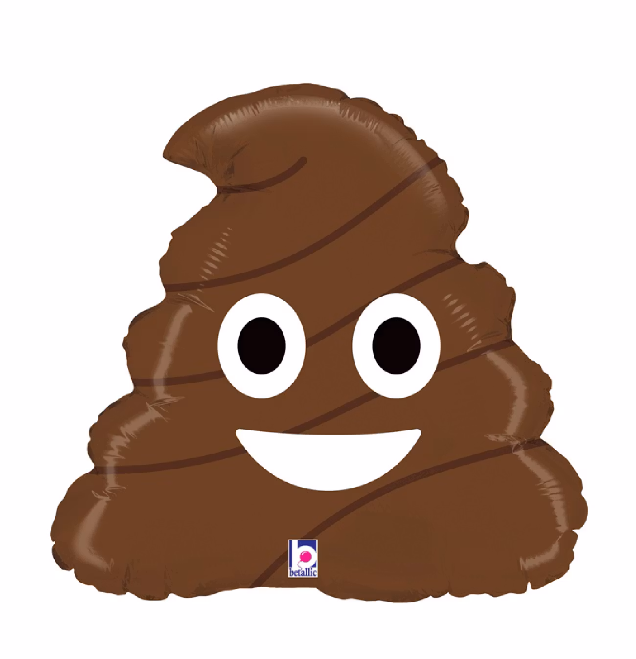 Folieballong Emoji Poo 43cm