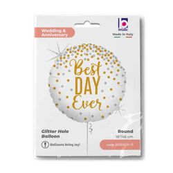Folieballong Best Day Ever 46cm