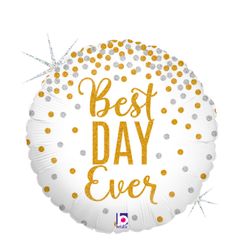 Folieballong Best Day Ever 46cm