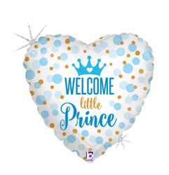 Folieballong Welcome Little Prince 46cm