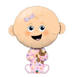 Folieballong Baby Girl 96cm