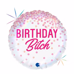 Folieballong Happy Birthday Bitch 46cm