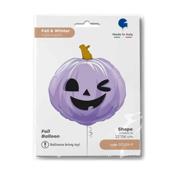 Folieballong Pumpa Rolig Lila 56cm