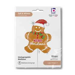 Folieballong Pepparkakstomte 71cm