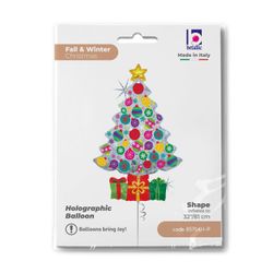 Folieballong Sparkling Christmas Tree 81cm
