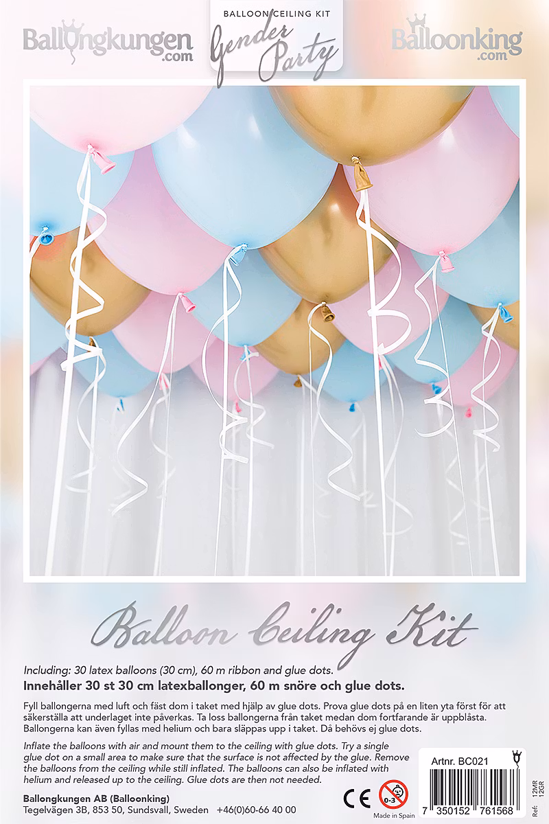 Takballonger Ceiling Kit Gender Party