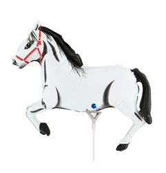 Folieballong Häst Vit 30cm