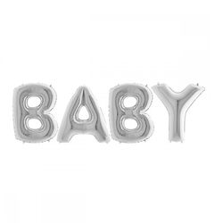 Ballonggirlang Baby Silver 100cm
