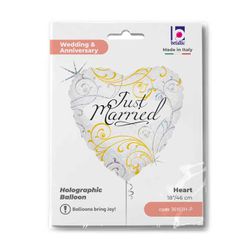 Folieballong Just Married 46cm
