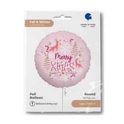 Folieballong Merry Xmas 46cm