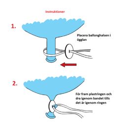 Ballongförslutare Med Snöre 100-pack