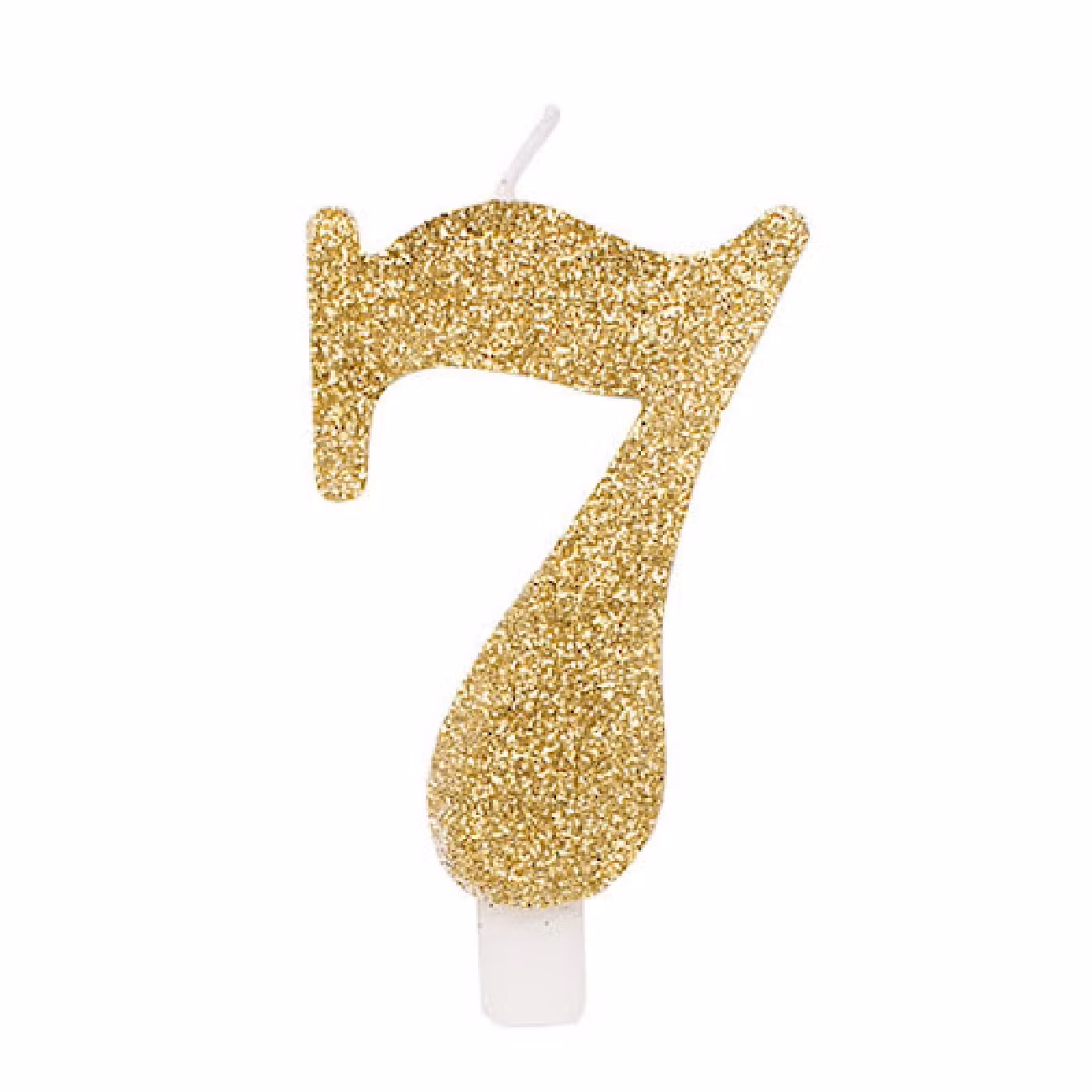 Tårtljus Siffra Guld Glitter