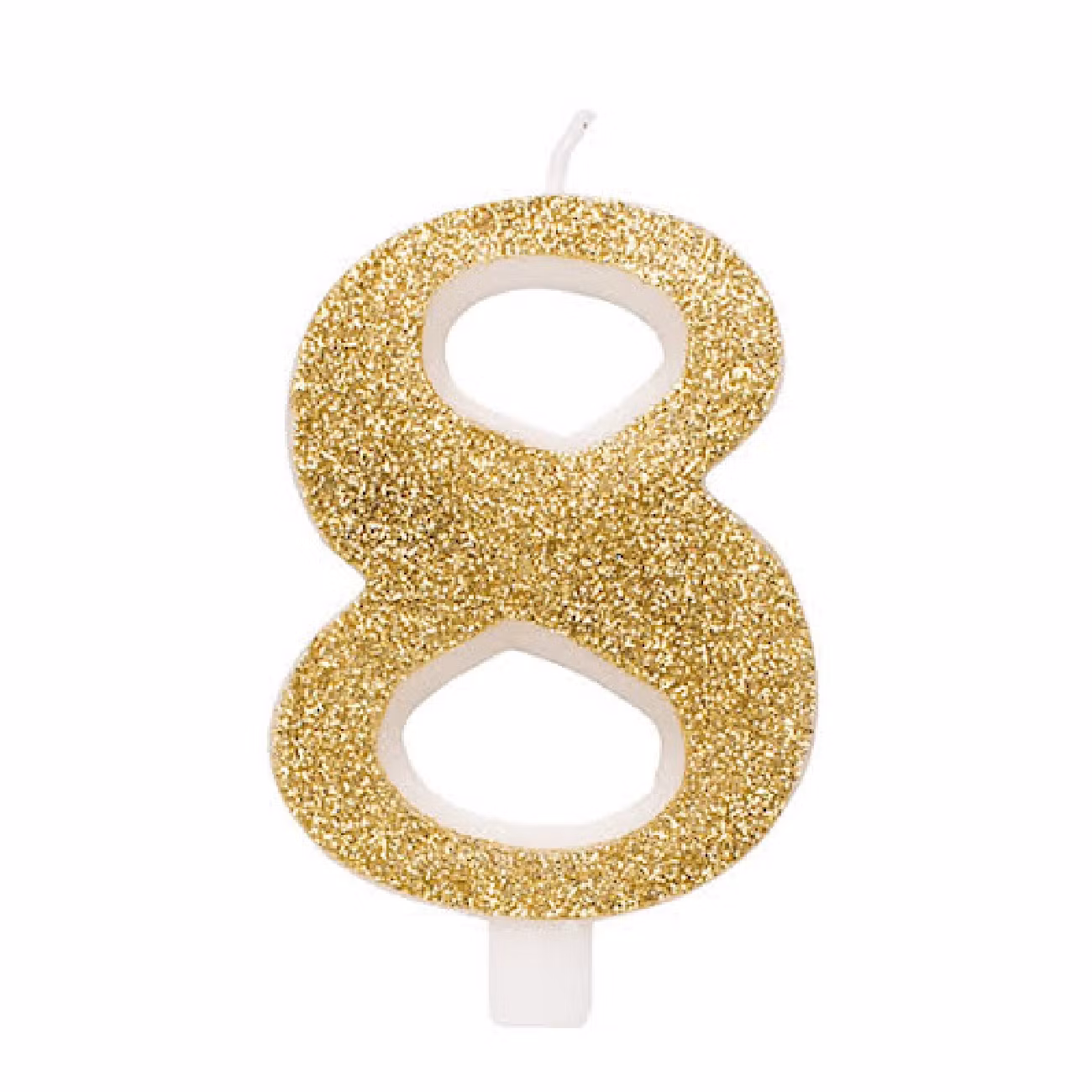 Tårtljus Siffra Guld Glitter