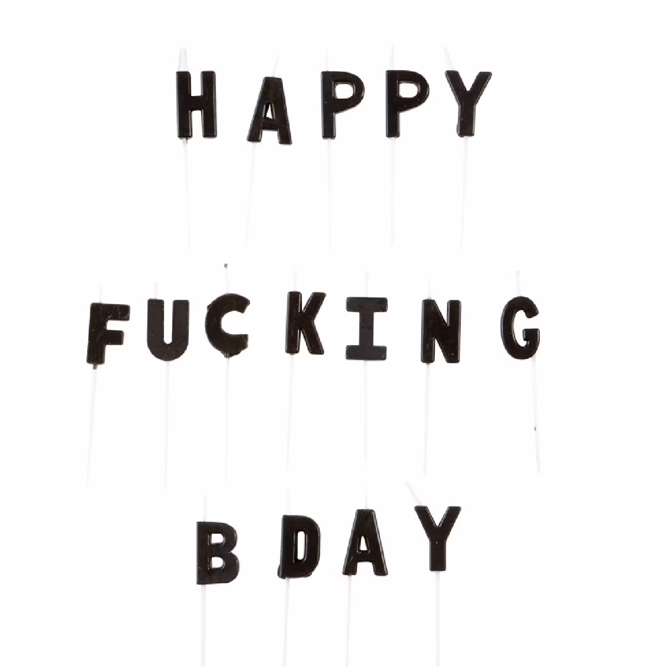 Tårtljus Happy Fucking B-Day