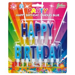 Tårtljus Happy Birthday Blå