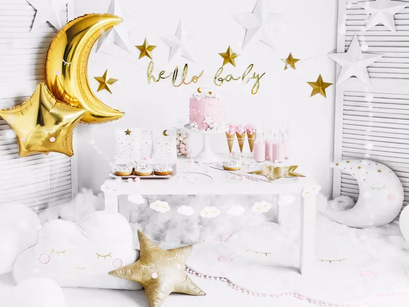 Papperstallrikar Star Guld Metallic