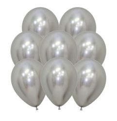 Latexballonger Krom Silver 30cm 10-pack
