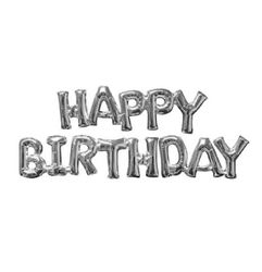 Ballonggirlang Happy Birthday Silver