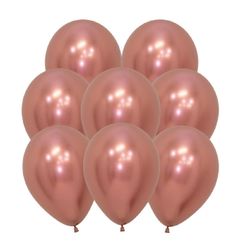 Latexballonger Krom Roséguld 30cm 10-pack