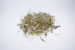Konfetti Strimlad Folie Metallic Guld och Silver