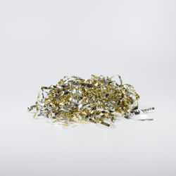 Konfetti Strimlad Folie Metallic Guld och Silver