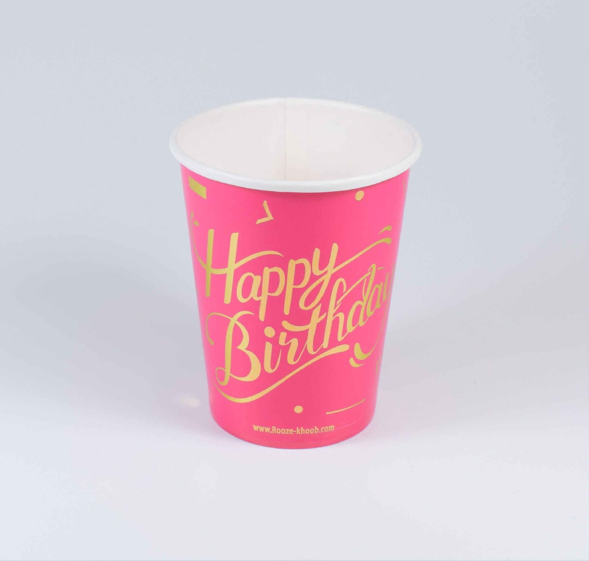 Pappersmuggar Happy Birthday Rosa 10-pack