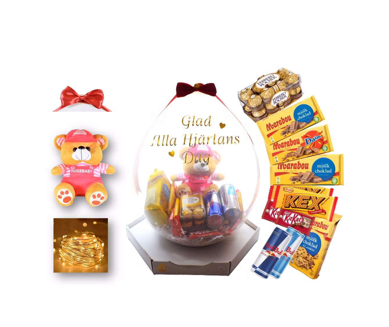 Presentfyllda Ballonger Alla Hjärtans Dag - Standard