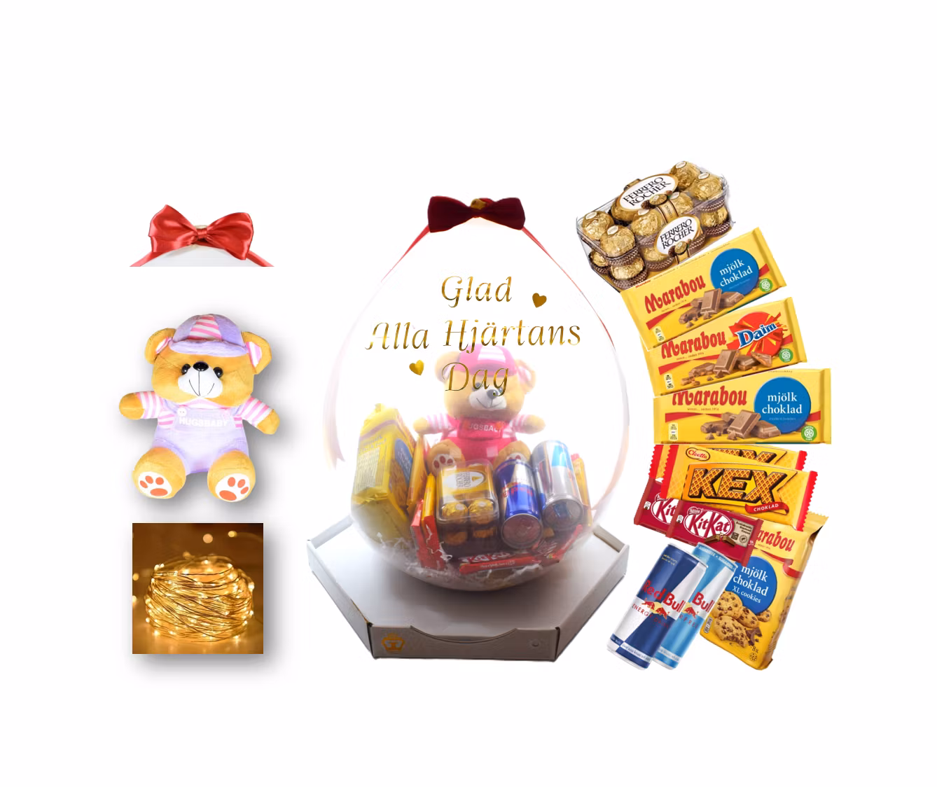 Presentfyllda Ballonger Alla Hjärtans Dag - Standard