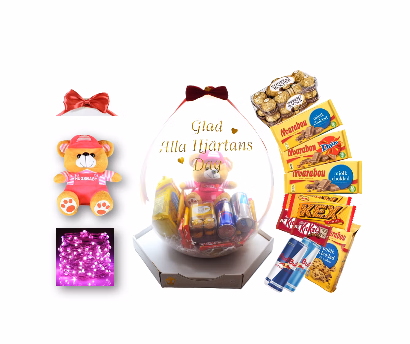 Presentfyllda Ballonger Alla Hjärtans Dag - Standard