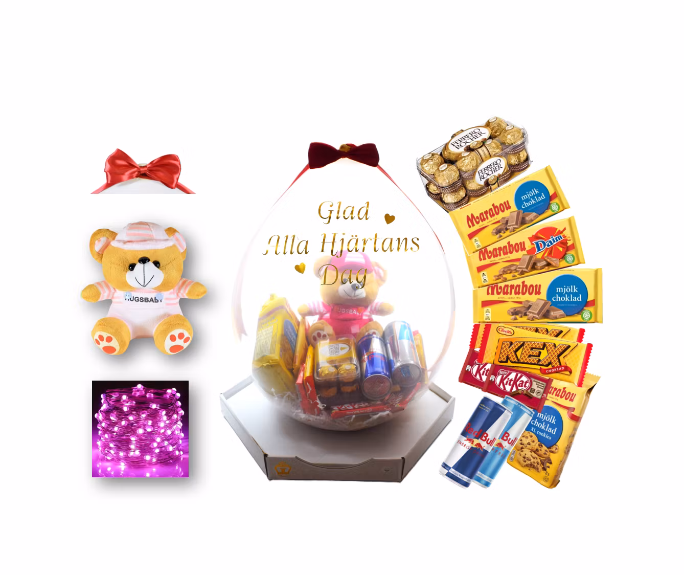 Presentfyllda Ballonger Alla Hjärtans Dag - Standard