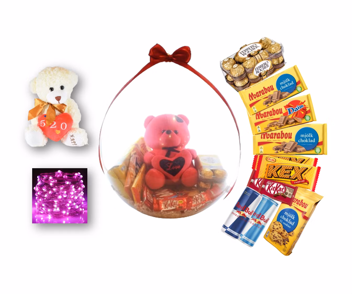 Presentfyllda Ballonger Alla Hjärtans Dag - Exklusiv