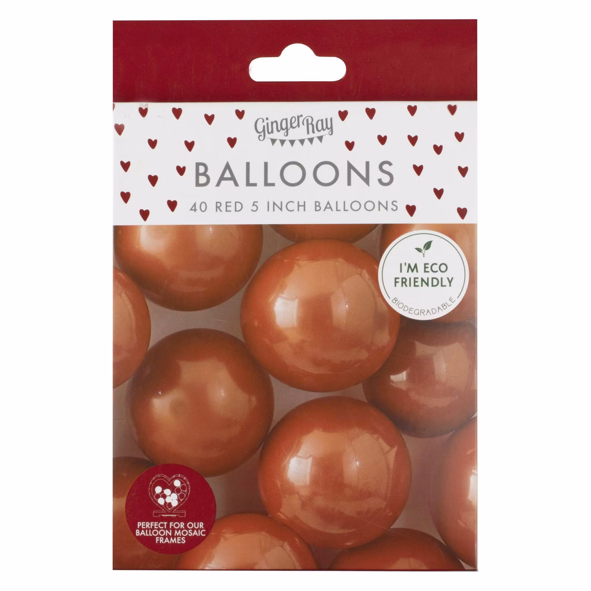Latexballonger Premium Röda 13cm 40-pack