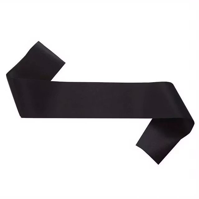 Ordensband Blank Svart - 89cm x 9,5cm - 2-pack