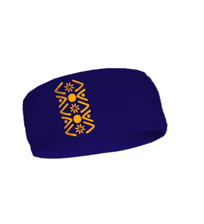 Pannband i ekologisk bomull med bård