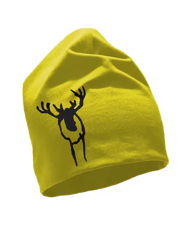 Mössa i ekologisk bomull med älgruna