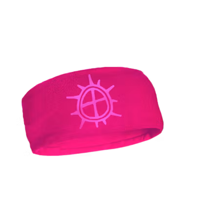 Fleecefodrat pannband med soltecken