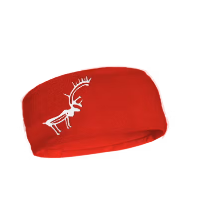 Fleecefodrat pannband med ren