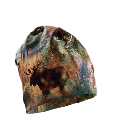 Mössa med älgtryck