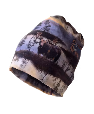 Mössa med viltmotiv