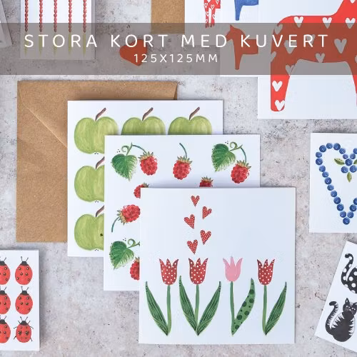 Stort kort med kuvert - B2B Anneko Design - Butik för ÅF
