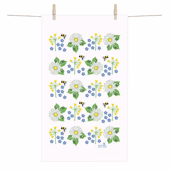 Terry towel - Summer flowers