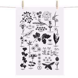 Kökshandduk - Landskapsblommor