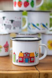 Designmugg - Svenska stugor